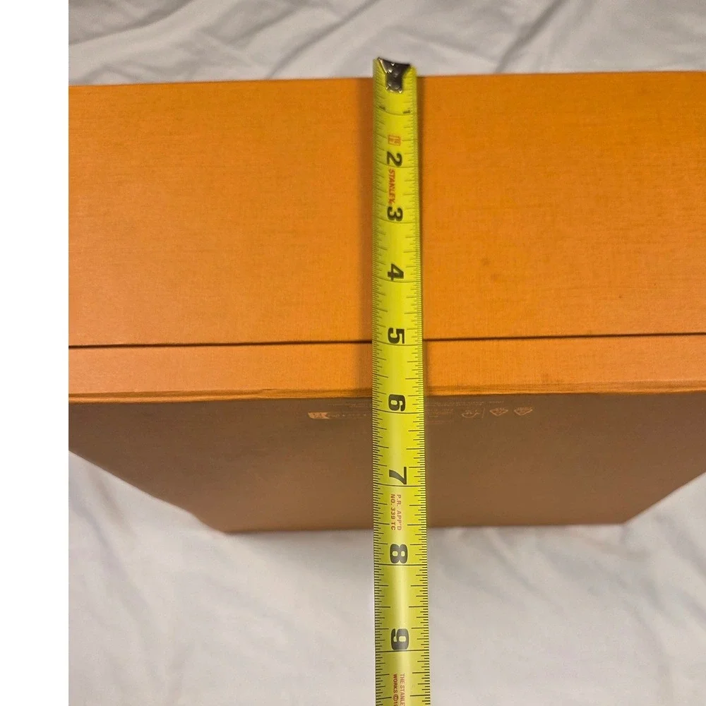 Authentic Louis Vuitton Storage Box Large Orange Magnetic Folding Luxury
